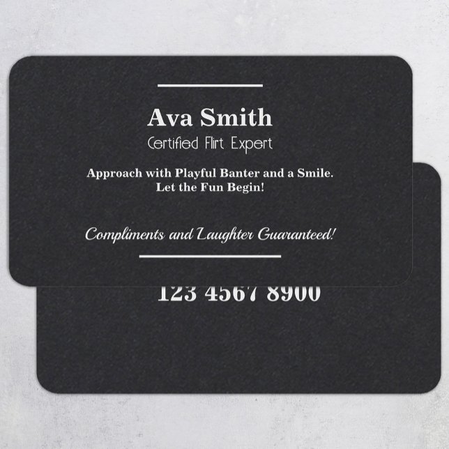 Cartão De Visita Flirting Charm (Flirting)
