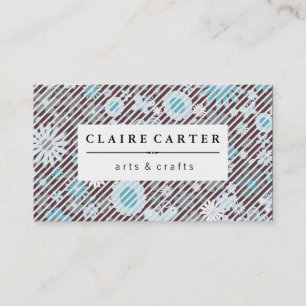 Cartão De Visita Flocos de Diagnóstico Flóridos