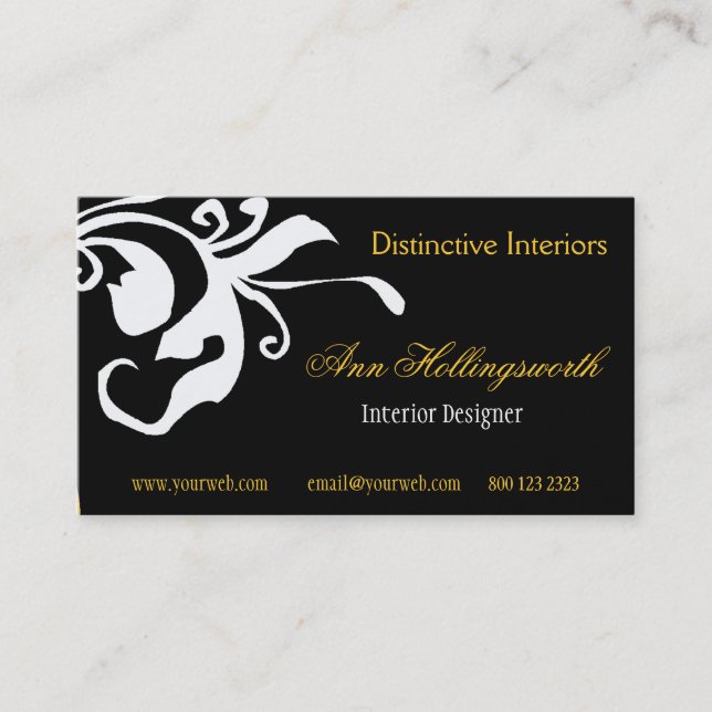 Cartão De Visita Flor a frio Primavera de verão (Frente)