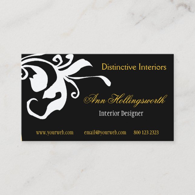 Cartão De Visita Flor a frio Primavera de verão (Frente)