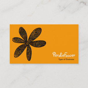 Cartão De Visita Flor bonito - Laranja