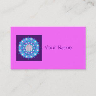 Cartão De Visita FLOR DA VIDA/Blume des Lebens Stars Mandala