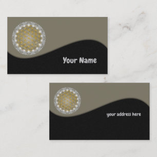 Cartão De Visita FLOR DA VIDA - Geometria Sagrada Luz 1