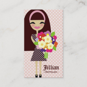 CARTÃO DE VISITA FLOR DE 311 KILA & CABELO PERMUTÁVEL DA BORBOLETA