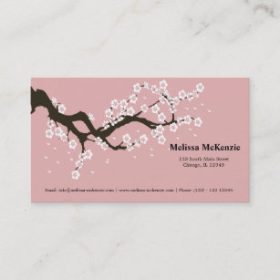 Cartão De Visita Flor de cerejeira