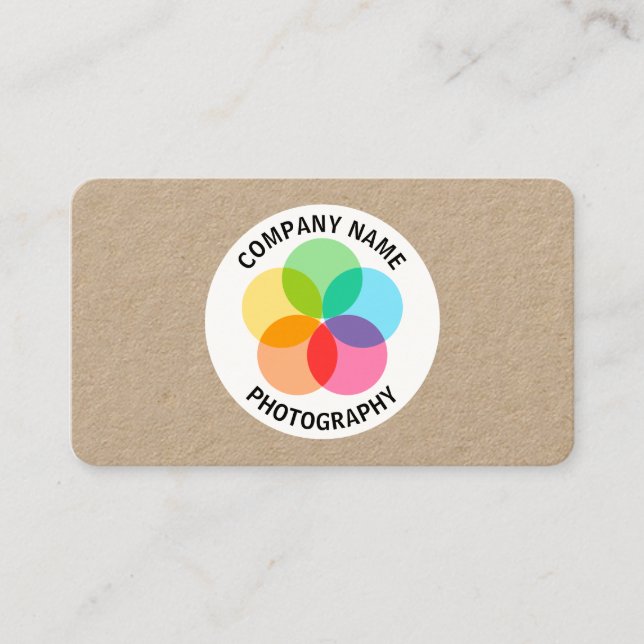 Cartão De Visita Flor de Filtro - Placa Kraft (Frente)