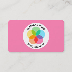 Cartão De Visita Flor de Filtro - Rosa #FF7FB2