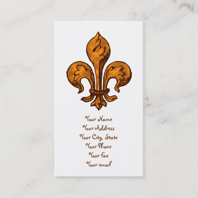 Cartão De Visita Flor de lis do Dia das Bruxas (Frente)