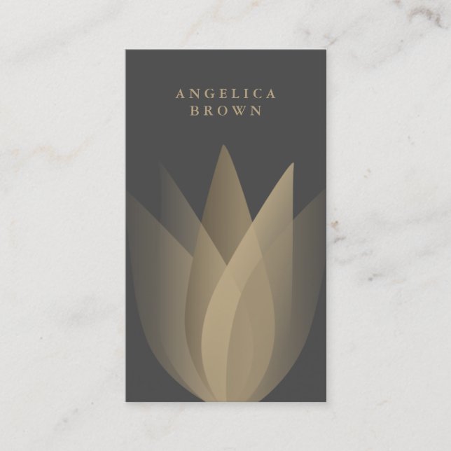 Cartão De Visita Flor de Lotus (Frente)