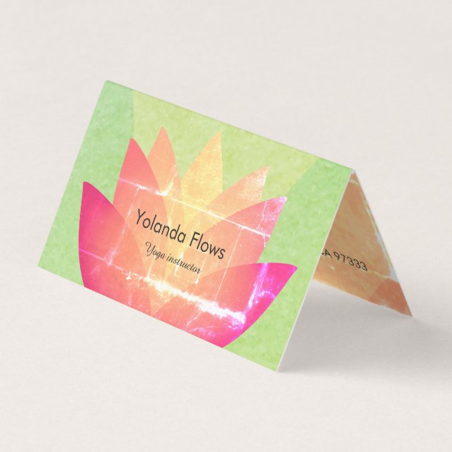 Cartão De Visita Flor de Lotus bonita (Frente)