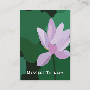 Cartão De Visita Flor de Lotus Rosa