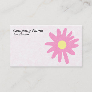 Cartão De Visita Flor de papel - Rosa