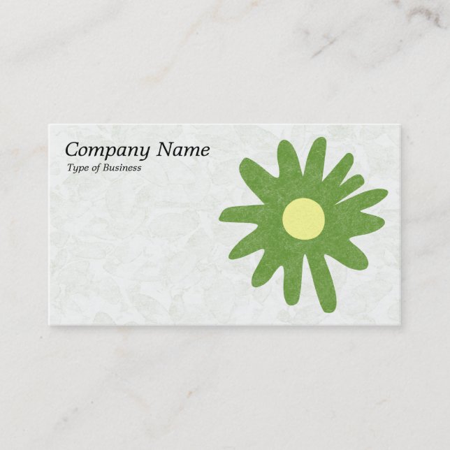 Cartão De Visita Flor de Papel - Verde Avocado (Frente)