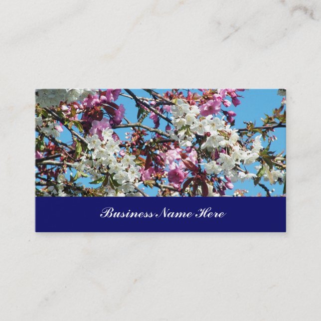 Cartão De Visita Flor de primavera (Frente)