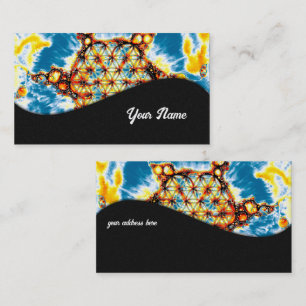 Cartão De Visita Flor De Vida - Maneiras Coloridas 5