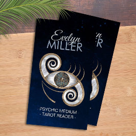 Cartão De Visita Flor de vida no ornamento ocular