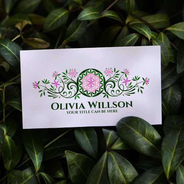 Cartão De Visita Flor de vida - Ornamento Farto (Criador carregado)