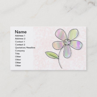 Cartão De Visita Flor do solteiro