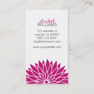 Cartão De Visita Flor fúcsia