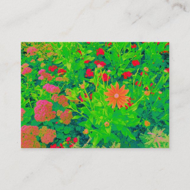 Cartão De Visita Flor Psicodélico (Frente)