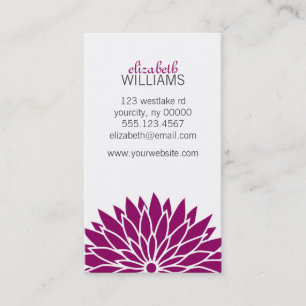 Cartão De Visita Flor violeta