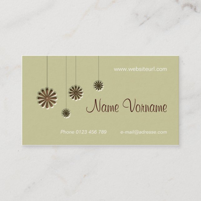 Cartão De Visita Flora (Frente)