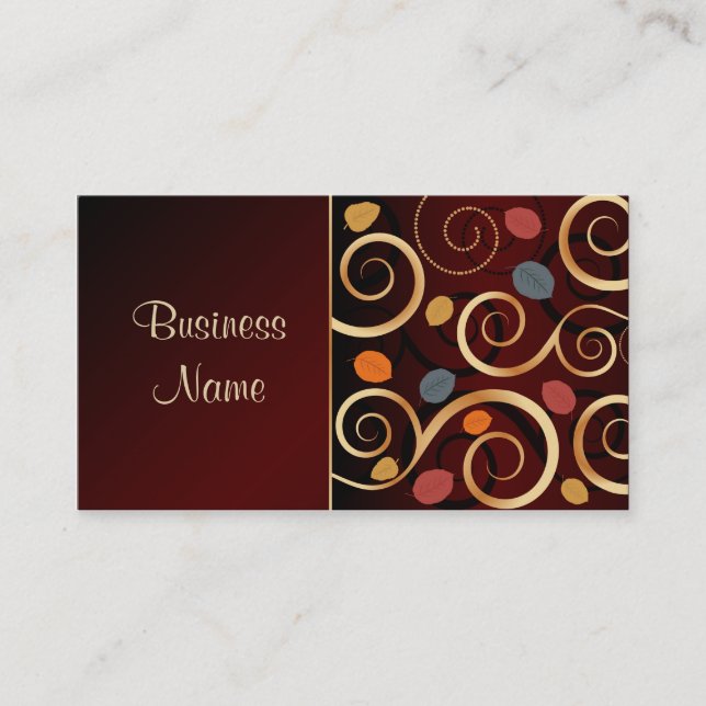 Cartão de visita floral (Frente)