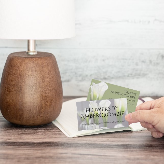 Cartão De Visita Floral (Business cards for floral or unique boutique shops!)