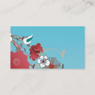 Cartão de visita floral