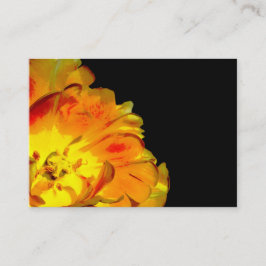 Cartão de visita Floral Amarelo e Preto