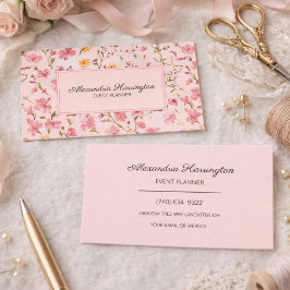 Cartão De Visita Floral Campestre
