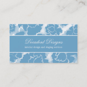 Cartão de visita floral da decadência do Grunge