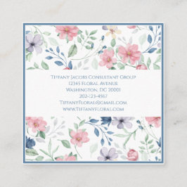 Cartão de visita Floral de Flor Selvagem