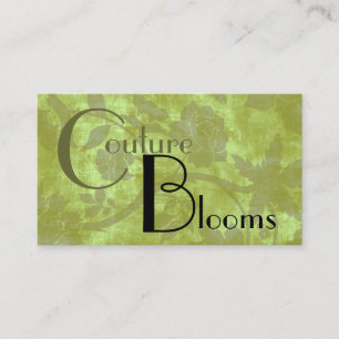 Cartão de visita floral do Couture elegante