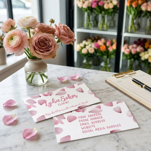 Cartão de Visita Floral Elegante para Florista