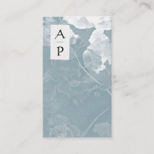 *~* Floral Floral Blue Flowers Color QR Logo Photo