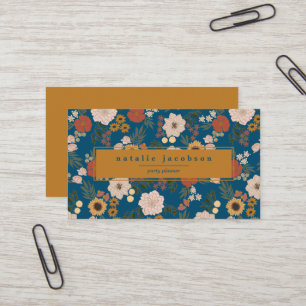 Cartão de visita Floral Ilustrado