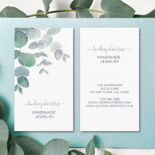 Cartão De Visita Floral Jeweler