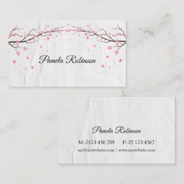Cartão de visita Floral Personalizado Elegante