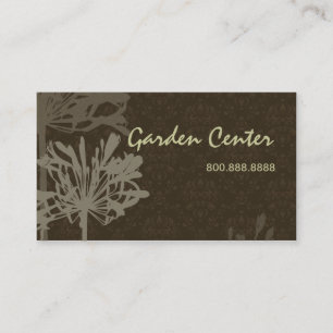 Cartão de visita Floral Retro