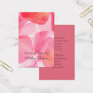 Cartão de visita Floral Rosa bonito