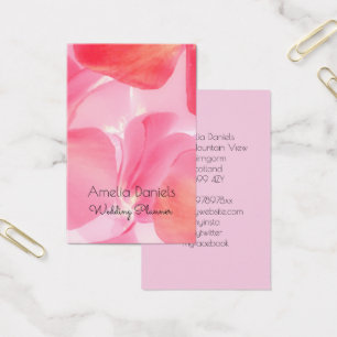 Cartão de visita Floral Rosa bonito