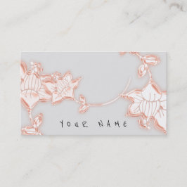 Cartão De Visita Floral Rosa Jewelry Compro Made Florist