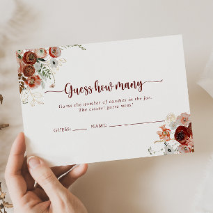 Cartão De Visita Floral Russo Dourado Adivinha Quantas Cartas De Jo