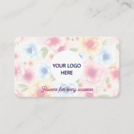 Cartão De Visita Floral totalmente personalizável