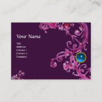 FLORENTINE BAROQUE MONOGRAM GEM azul roxo preto