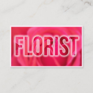 Cartão De Visita Flores bonitas para especialistas em flores e jard