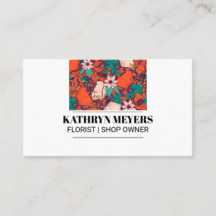 Cartão De Visita Flores Boutique  Flores Ilustrativas