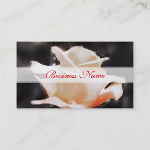 Cartão De Visita Flores cor-de-rosa românticas