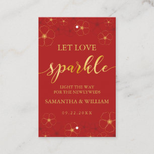 Cartão De Visita Flores de cerejeira que Wedding a cor do Tag